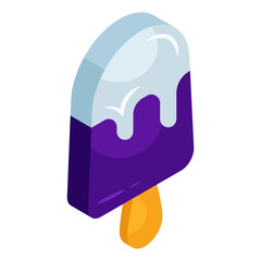 Popsicle icon, editable vector