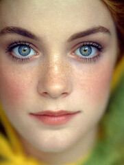 Illustrative Woman Face - Close Up
