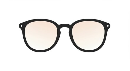 Fototapeta premium Clean Vector Glasses Icon for Vision and Intelligence Concepts