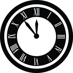 Vintage roman numeral clock face