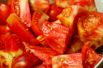 Bowl of red tomatoes