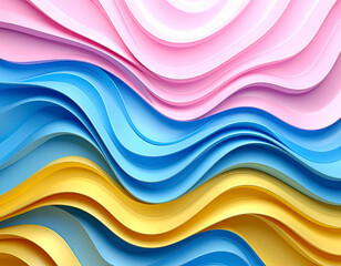 Chromatic Currents: A Symphony of Fluid Colour Waves