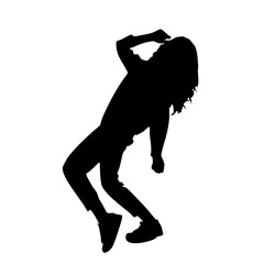 silhouette of a woman dancing