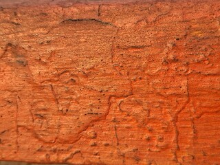 red stone wall