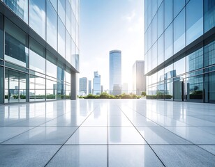 Fototapeta premium Modern city plaza