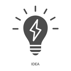 Idea Icon Line Style. Design Vector Illustration
