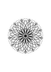 Abstract floral sphere design with decorative circular pattern in vector illustration