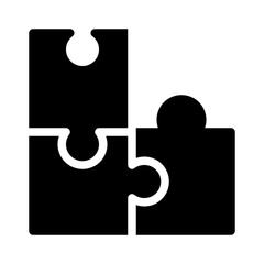 puzzle glyph icon