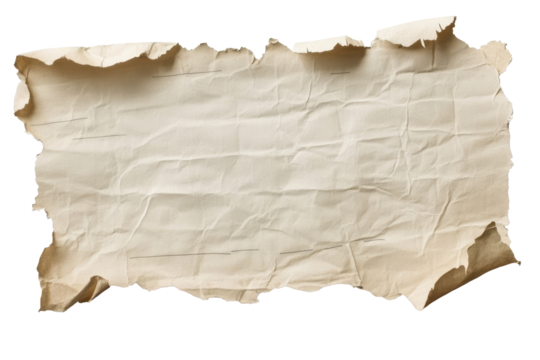 Blank torn paper sheet with writing lines for notes or creative writing in a rustic style