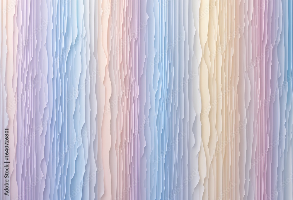 Poster subtle textured vertical waves pattern with soft gradient hues blending cool and warm tones