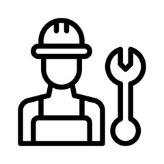 mechanic line icon