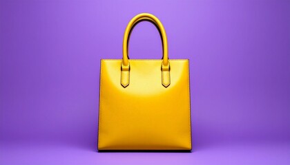 bag on a purple 