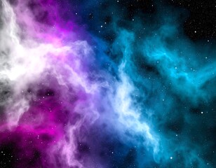 Fototapeta premium Colorful nebula swirling through the cosmos