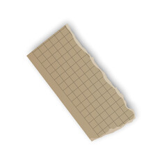 Torn Grid Paper Fragment A Fragment of Notes or Calculations
