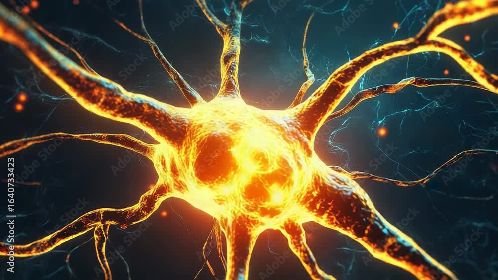 Poster neuron transmitting signals in the nervous system