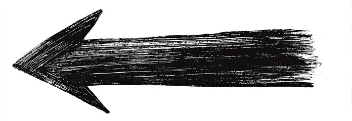 Bold black arrow pointing left