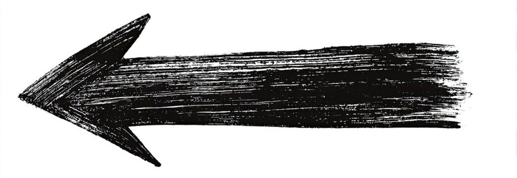 Bold black arrow pointing left
