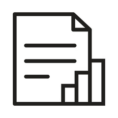 Business Papers Vector Outline Icon. EPS 10 File 