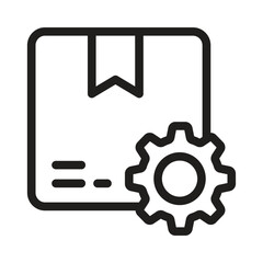 Box-setting Vector Outline Icon. EPS 10 File 