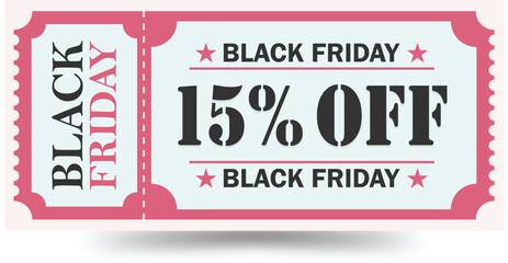 Black Friday 15% Off Coupon Discount Voucher Deal