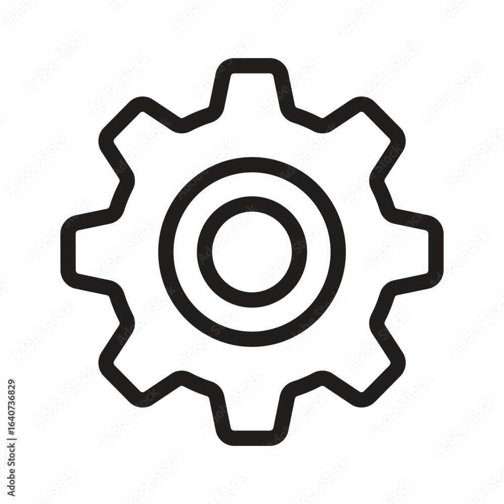 Poster setting vector outline icon. eps 10 file