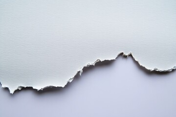 Close-up of a Torn Edge Paper with Visible Layers for Creative Design Use