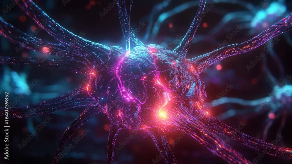 Poster neuron transmitting signals in the nervous system