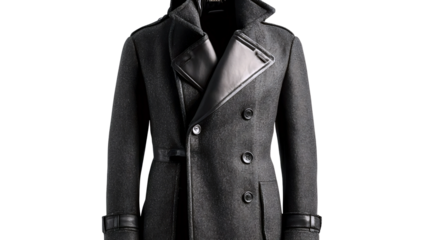 Modern Charcoal Overcoat