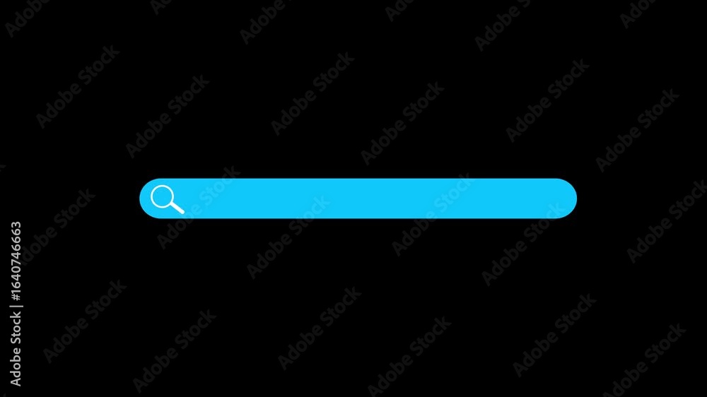 Fototapete website search engine box animation. search window motion graphics. loop of internet search engine 4