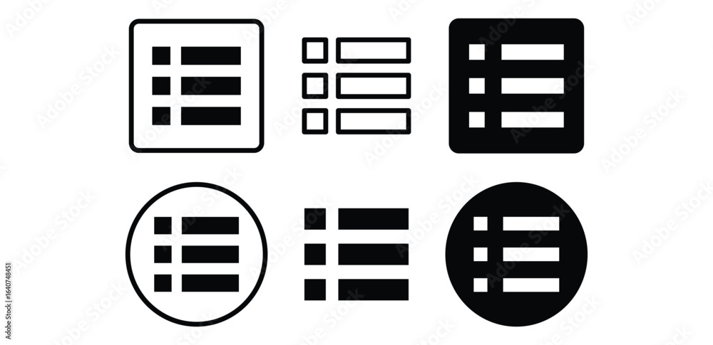 Poster black and white chart grid toggle icons vector design illustration collections set