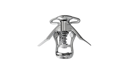 Stainless Steel Bottle Opener for Kitchen and Bar Use Isolated on White Background