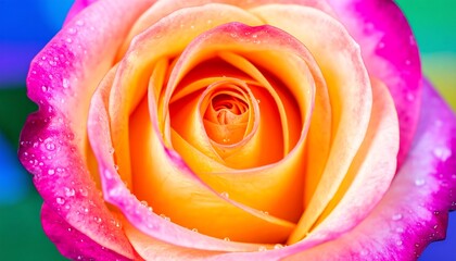 Fototapeta premium Close-up of a vibrant rose (1)