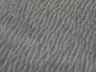Titanomagnetite sand rippled texture on Iturup beach, Kuril islands