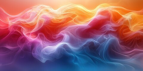 Obraz premium Abstract Neon Color Gradient Blurred Background with Dynamic Effect. Abstract Modern Dynamic Colors Gradient Background. Grainy Texture Background Style with Copy space.