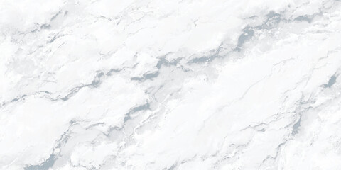 Marble background. White stone texture with gray shadow. Panoramic format. soft veined white marble background
