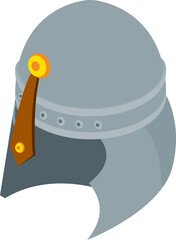 Medieval Helmet Isometric Icons – Knight Armor, Battle Helmets, and Historical Headgear