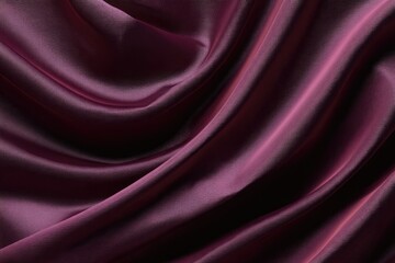 Deep burgundy silk fabric draped in flowing folds