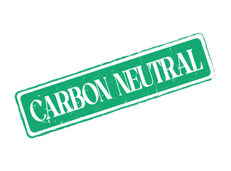 Carbon Neutral Rubber Stamp Seal for Ecology and Sustainability