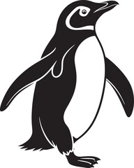 Cute penguin vector illustration on a white background