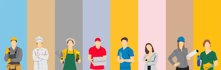 different people occupation different career job