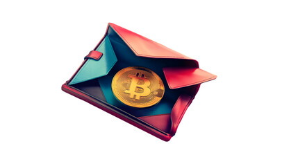 Cryptocurrency concept , Bitcoin. Crypto currency Gold Bitcoin