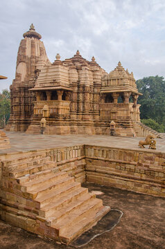 Devi Jagadamba or Devi Jagadambika temple, built by the rulers of the Chandella dynasty between the 10th and the 12th centuries, Khajuraho, Madhya Pradesh, India. UNESCO World Heritage site.