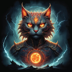 Black Cat Vector Design