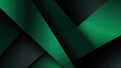 Abstract geometric design featuring overlapping, teal-green and dark-gray/black planes