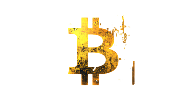 Cryptocurrency concept , Bitcoin. Crypto currency Gold Bitcoin