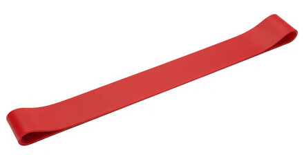 A single resistance band in solid red curves against a dark background.