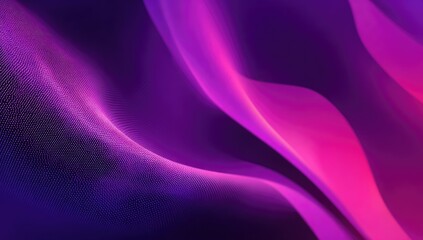 Abstract digital art, vibrant flowing curves of magenta and purple, with a subtle mesh effect