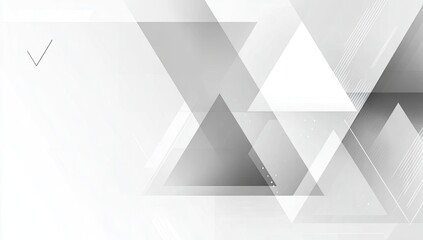 Abstract geometric background.  Light gray and white triangles overlap, creating a modern, clean design.  A subtle grayscale gradient adds depth