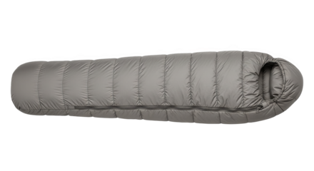 Isolated light gray surfboard with minimalist design standing upright view.