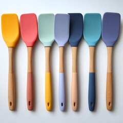 Close up captures a charming miniature stapler with wood and metal design on a plain surface.